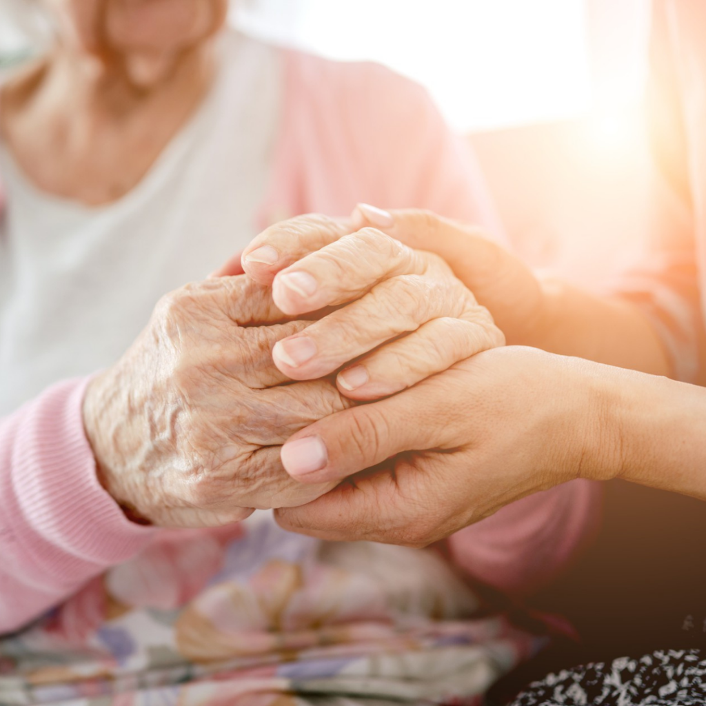 Two hands and Tips for Families in Managing the Cost of Homecare